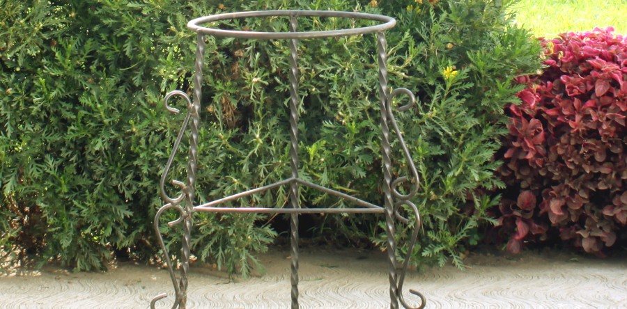 estructura metalica para maceta